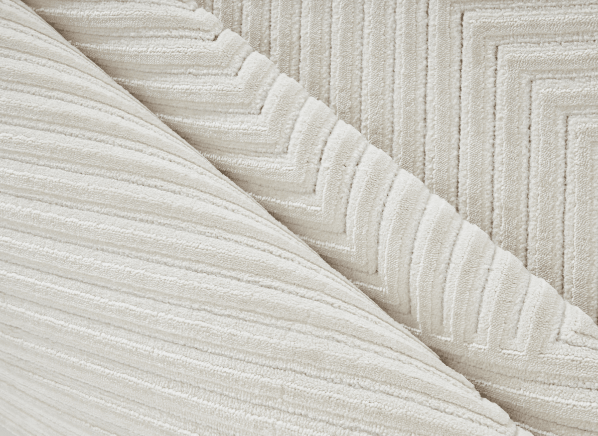 Tapis blanc écru à losanges beiges 200 x 290 cm ROUBY