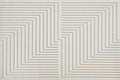 Tapis blanc écru à motifs chevrons  160 x 230 cm AMELIO