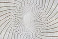 Tapis blanc écru à motifs circulaires beiges 200 x 290 cm ALEO