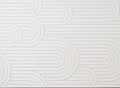 Tapis blanc écru à relief géométriques 192 x 290 cm AFINA