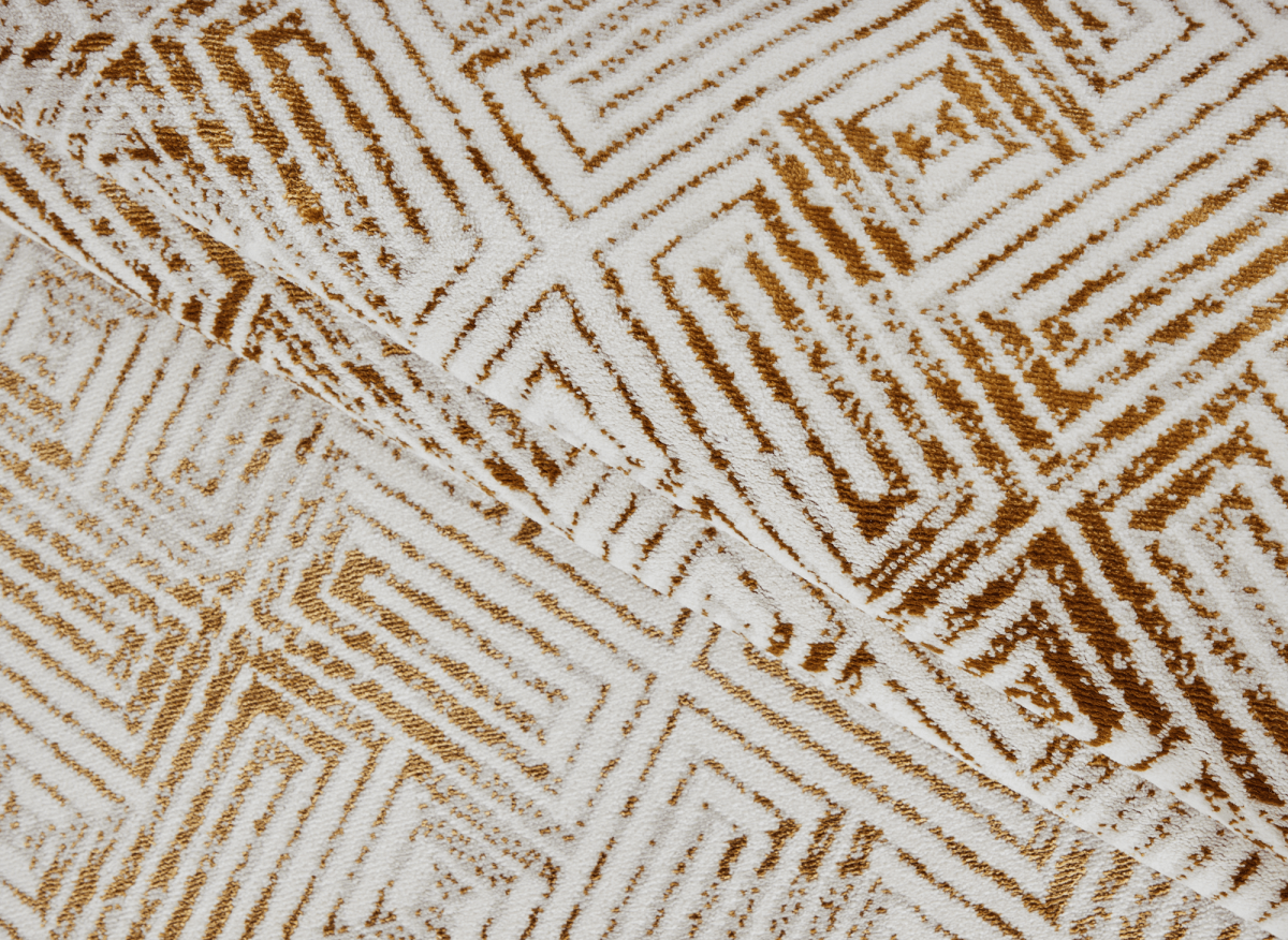 Tapis géométrique beige et marron 200 x 290 cm CARAMEL