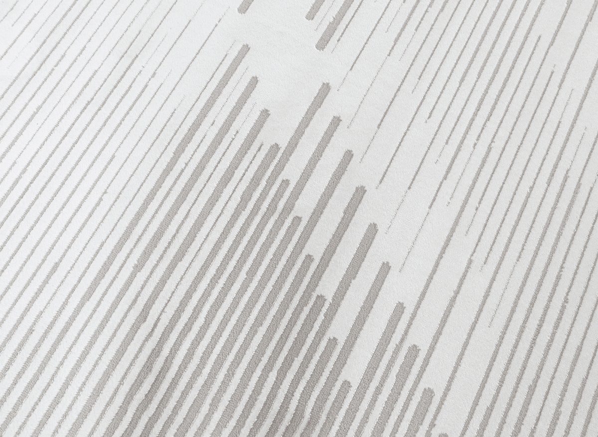 Tapis gris à lignes asymétriques 160 x 230 cm VENISE