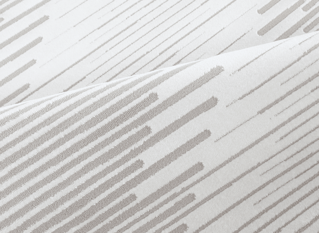 Tapis gris à lignes asymétriques 200 x 290 cm VENISE