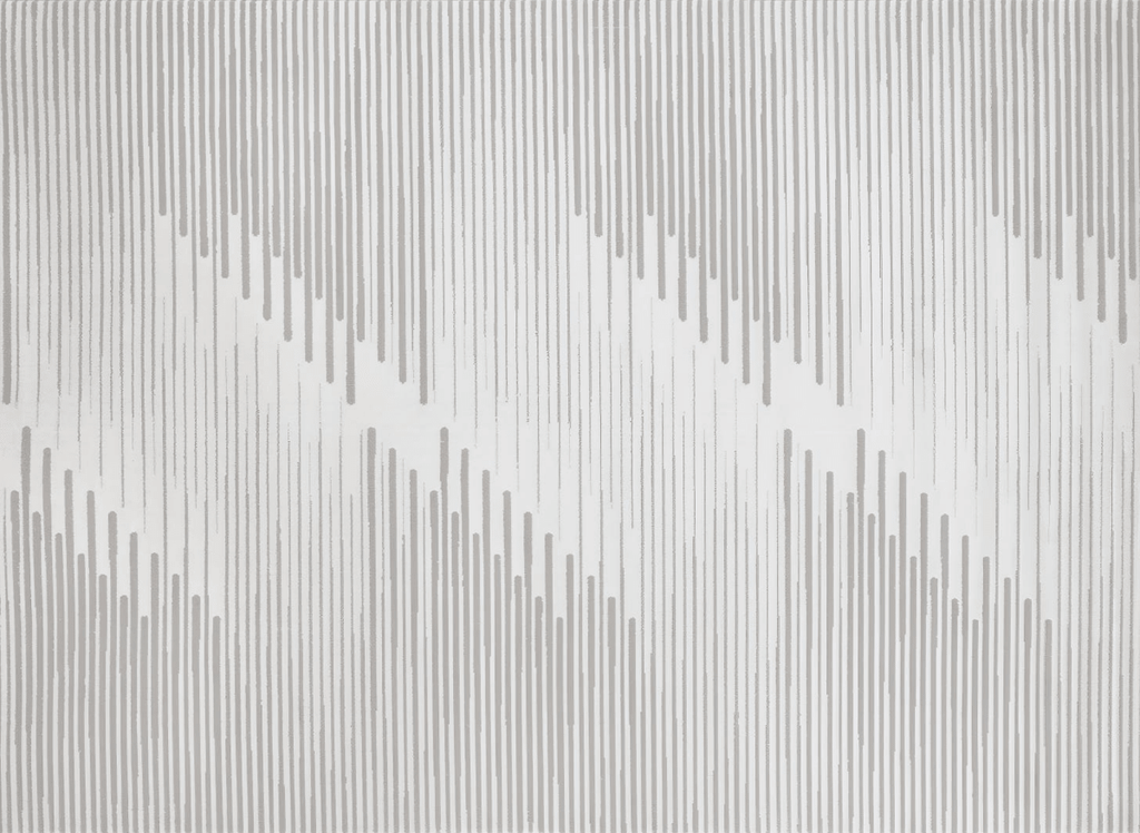 Tapis gris à lignes asymétriques 200 x 290 cm VENISE