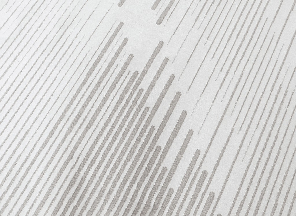 Tapis gris à lignes asymétriques 200 x 290 cm VENISE