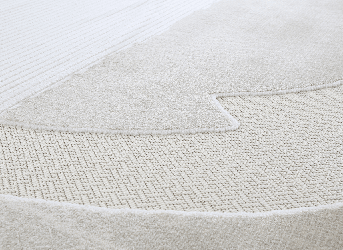 Tapis gris à motif circulaire 160 x 230 cm SYDNEY