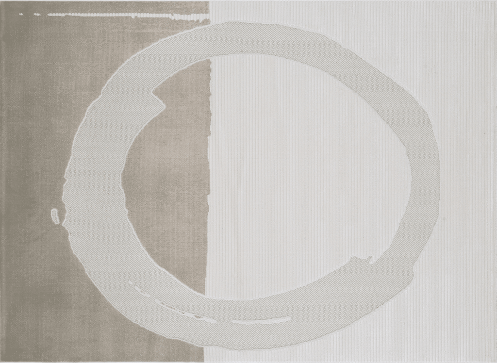 Tapis gris à motif circulaire 160 x 230 cm SYDNEY