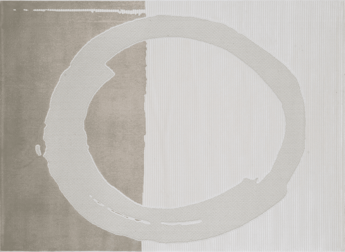 Tapis gris à motif circulaire 160 x 230 cm SYDNEY
