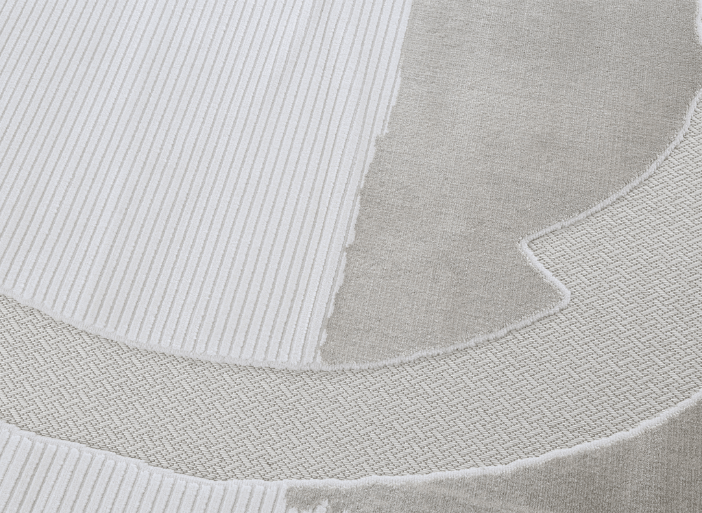 Tapis gris à motif circulaire 160 x 230 cm SYDNEY