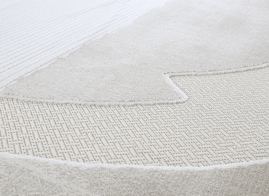 Tapis gris à motif circulaire 200 x 290 cm SYDNEY