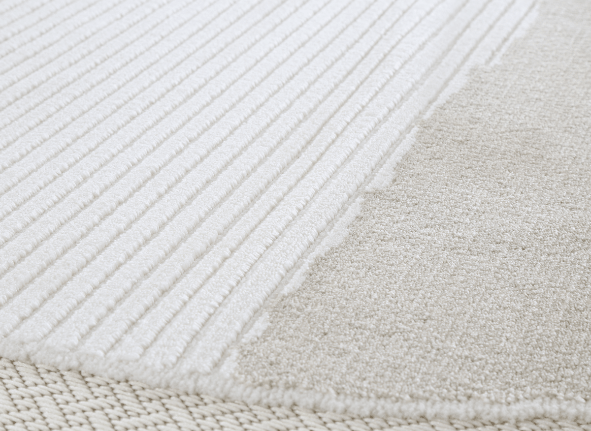Tapis gris à motif circulaire 200 x 290 cm SYDNEY