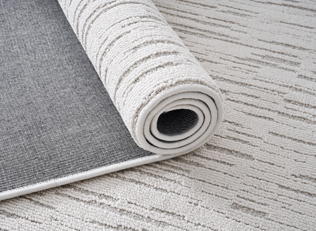 Tapis gris à motifs 200 x 290 cm BRIDGE