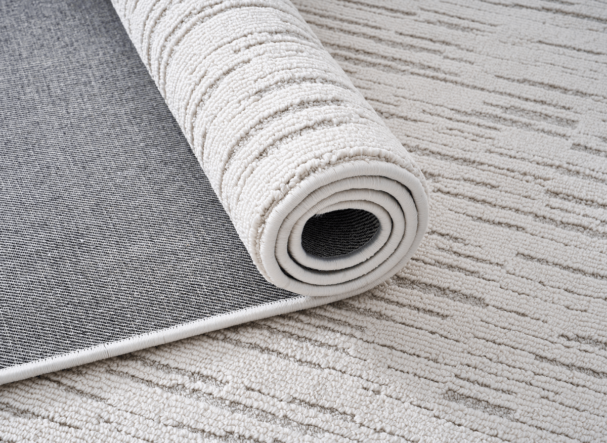 Tapis gris à motifs 200 x 290 cm BRIDGE