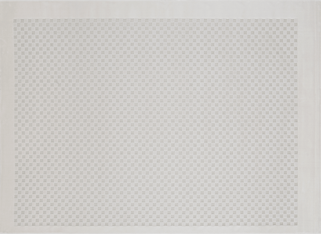 Tapis gris à motifs carreaux 160 x 230 cm MATILA