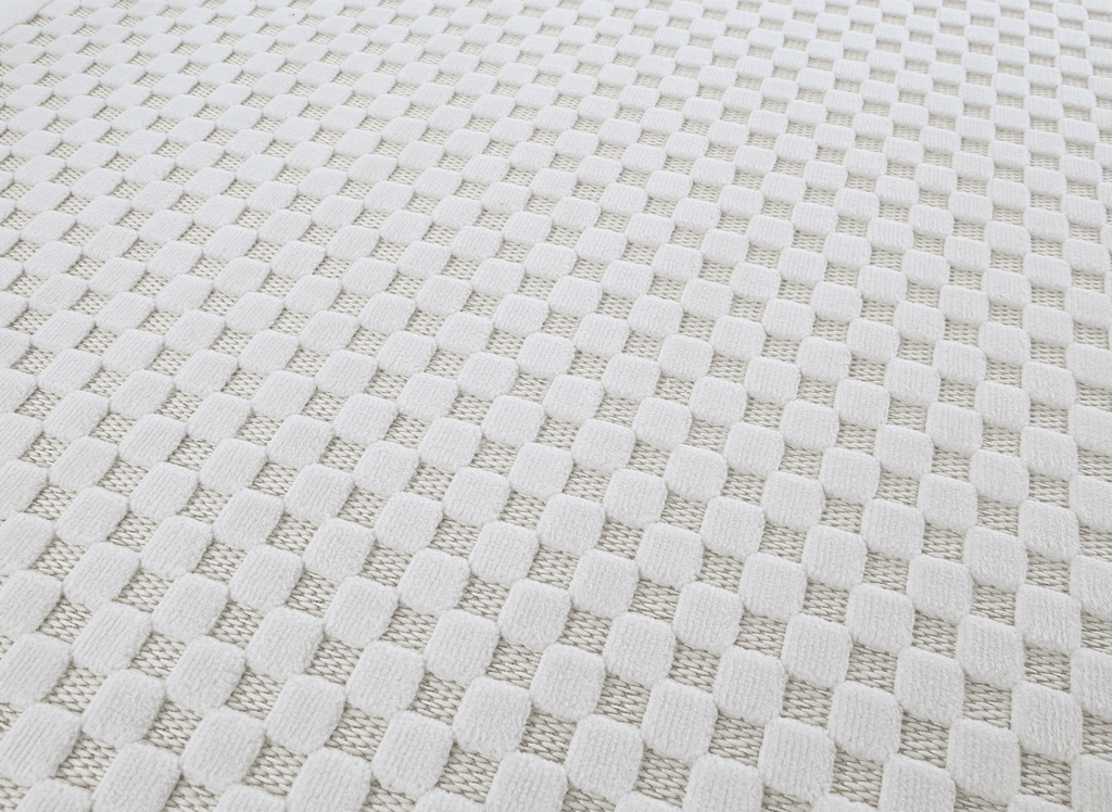 Tapis gris à motifs carreaux 160 x 230 cm MATILA