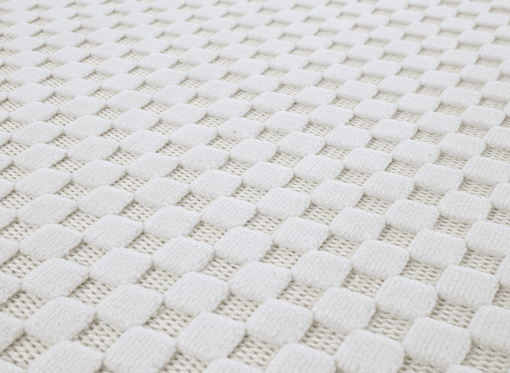 Tapis gris à motifs carreaux 160 x 230 cm MATILA
