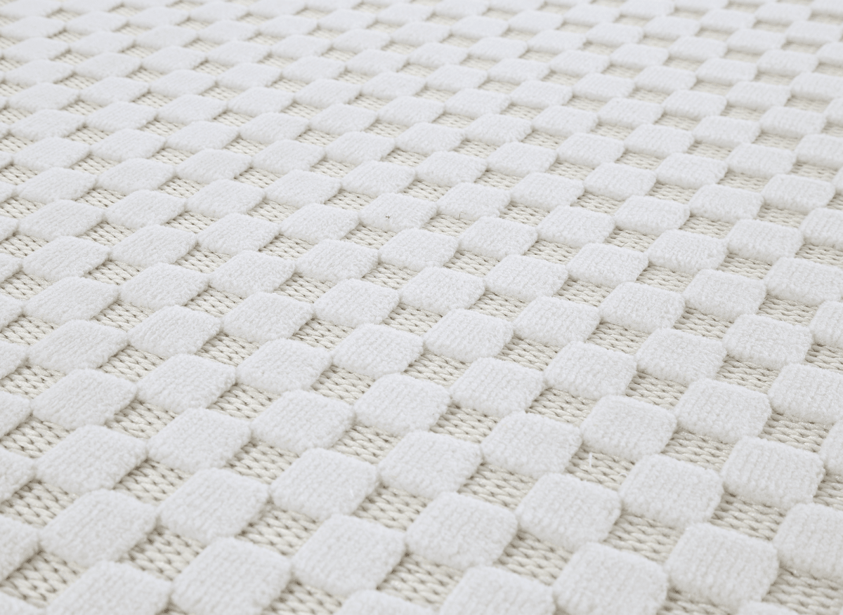 Tapis gris à motifs carreaux 160 x 230 cm MATILA