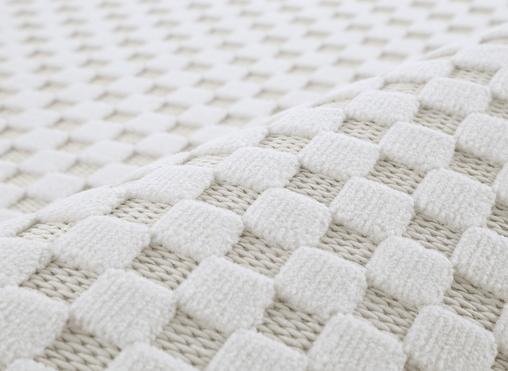 Tapis gris à motifs carreaux 200 x 290 cm MATILA