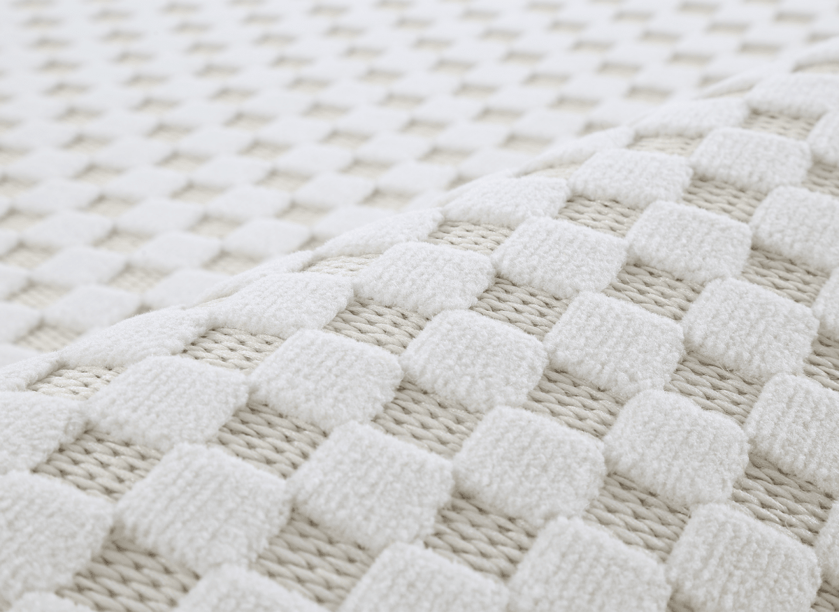 Tapis gris à motifs carreaux 200 x 290 cm MATILA