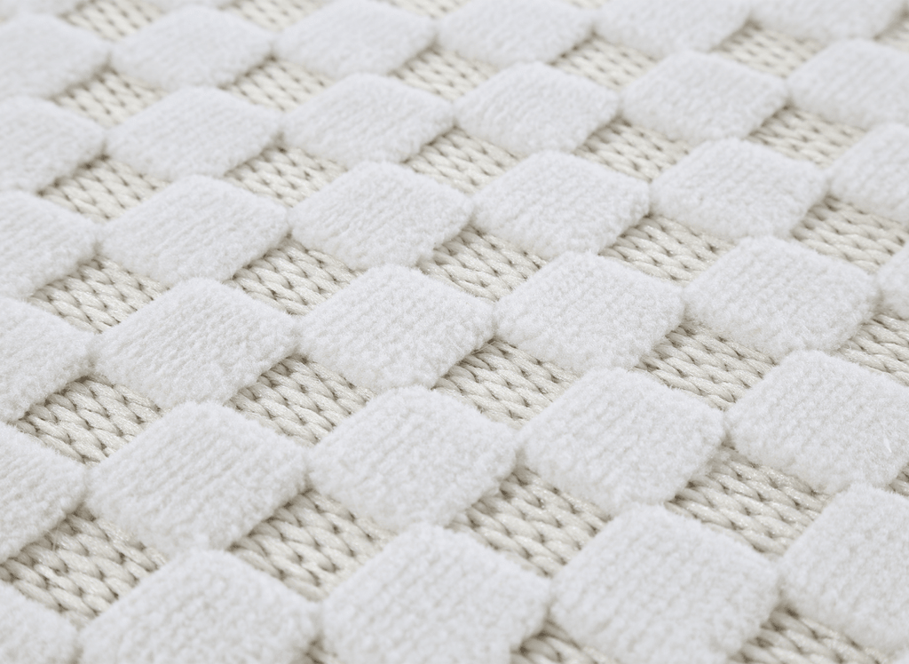 Tapis gris à motifs carreaux 200 x 290 cm MATILA