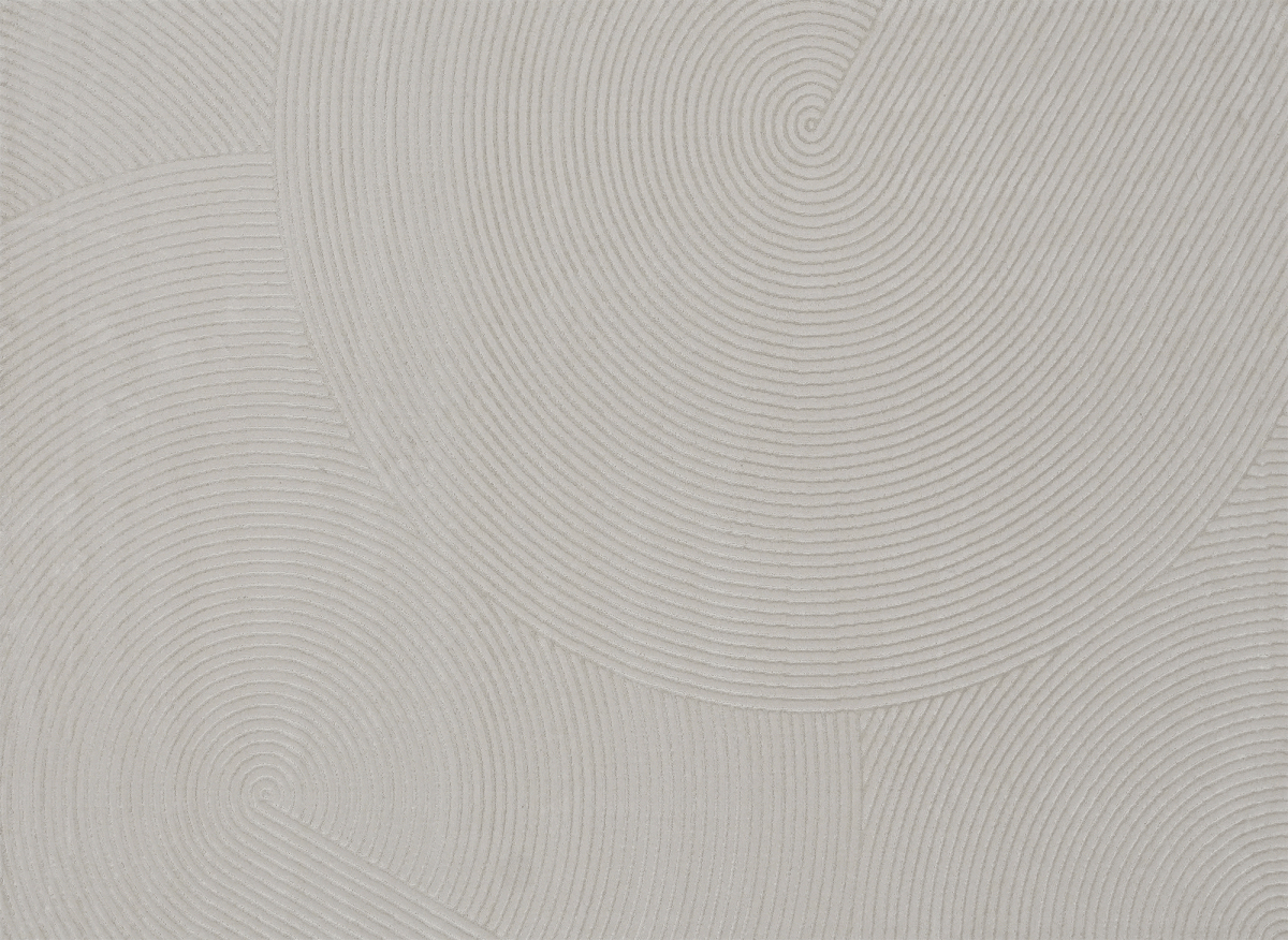 Tapis gris à motifs circulaires 160 x 230 cm NOLOCO