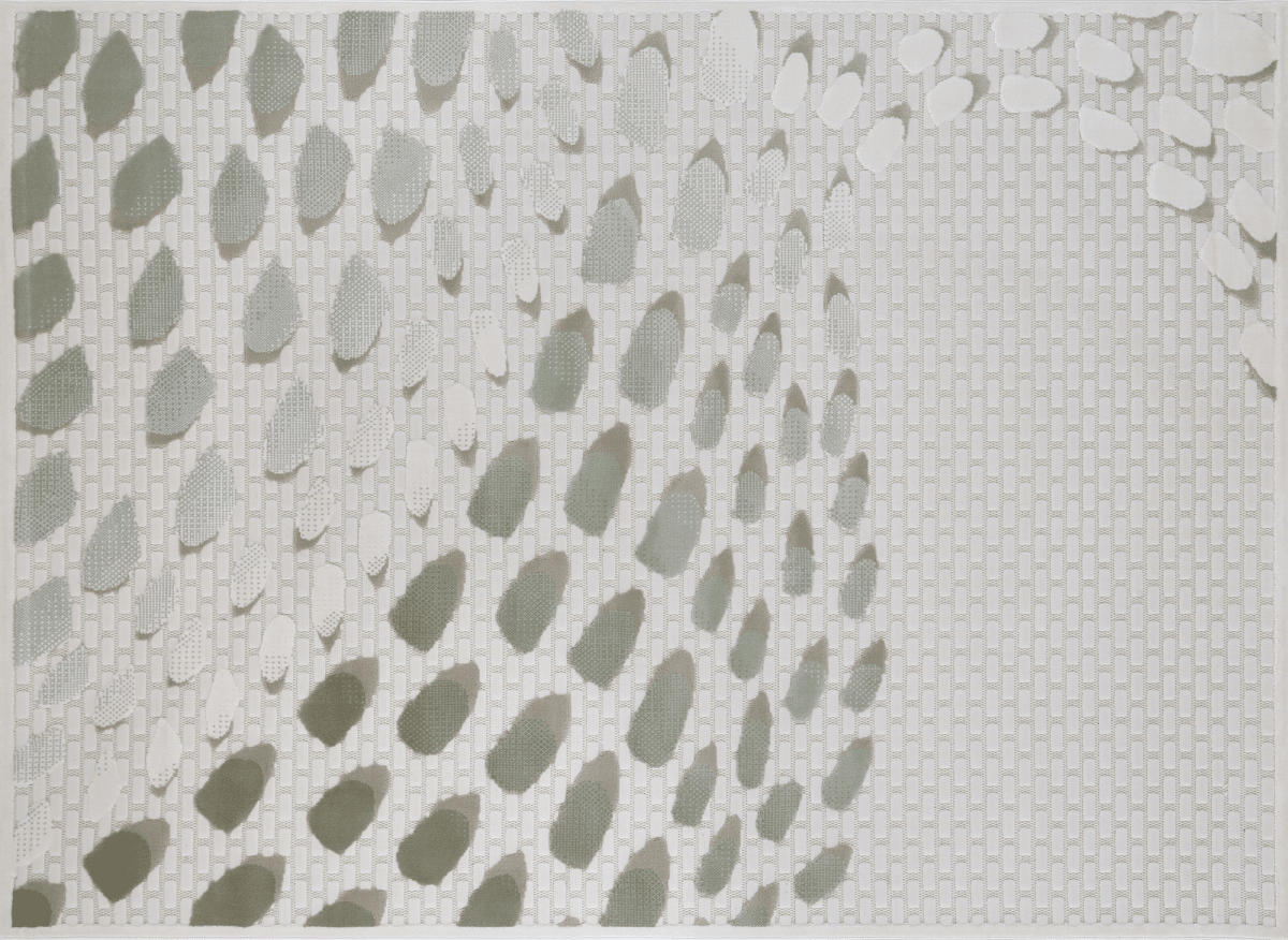 Tapis gris à motifs écailles 160 x 230 cm OLERA