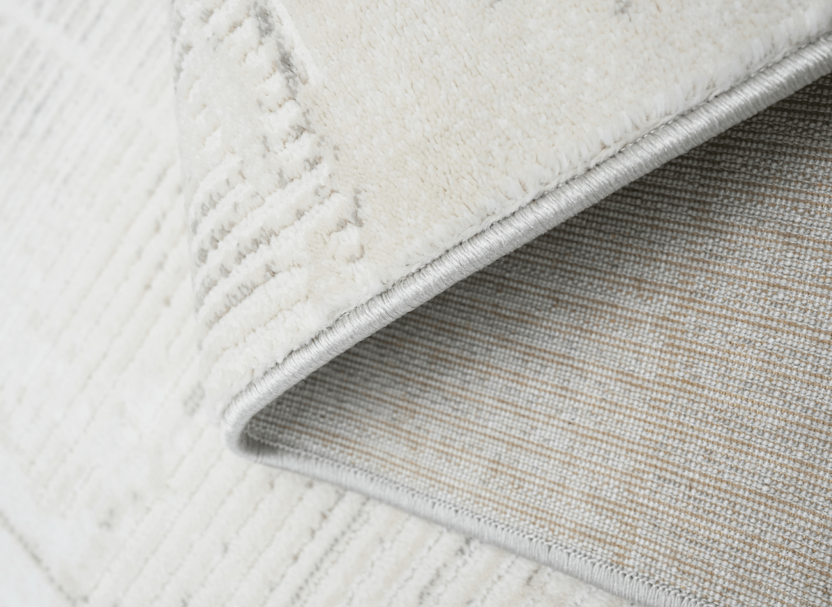 Tapis gris à motifs géométriques 200 x 290 cm BALSA