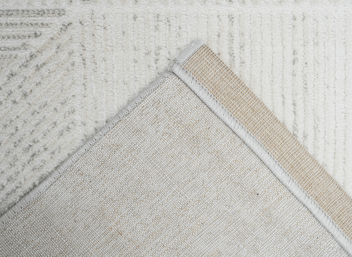 Tapis gris à motifs géométriques 200 x 290 cm BALSA