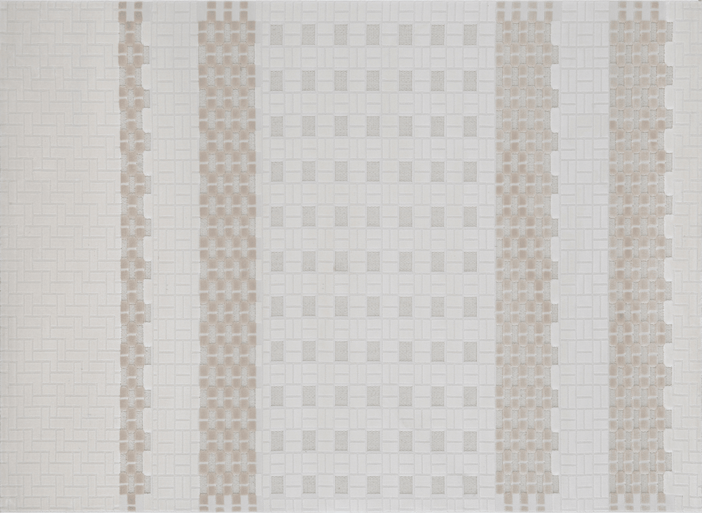 Tapis gris à motifs graphiques 160 x 230 cm ORCHIDÉE