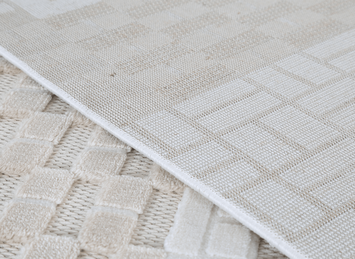 Tapis gris à motifs graphiques 200 x 290 cm ORCHIDÉE