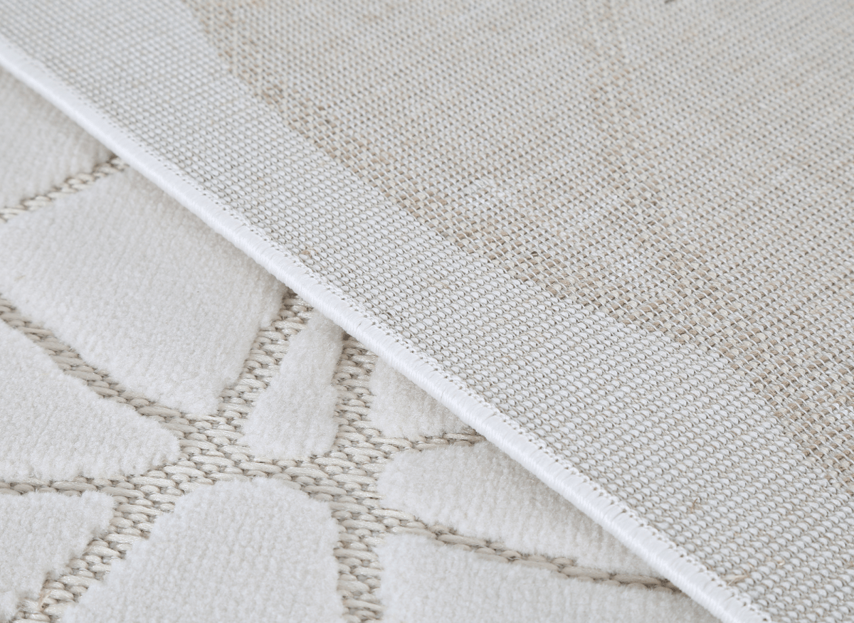 Tapis gris à motifs rosaces 200 x 290 cm SINGAPOUR