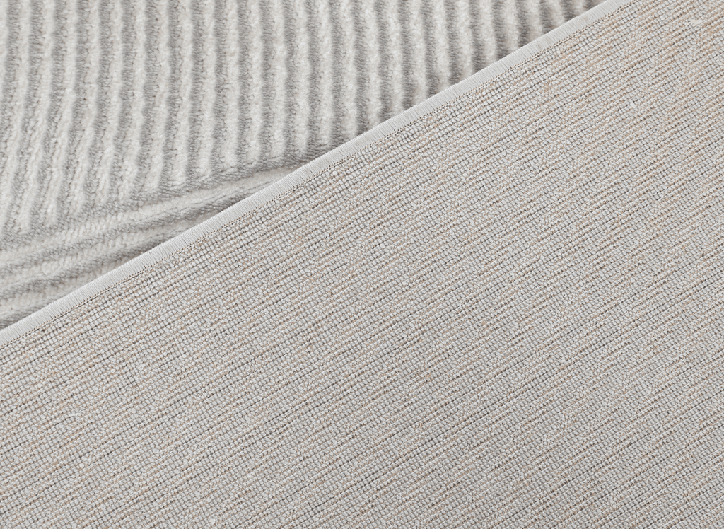 Tapis gris à motifs vague 200 x 290 cm KANSAS