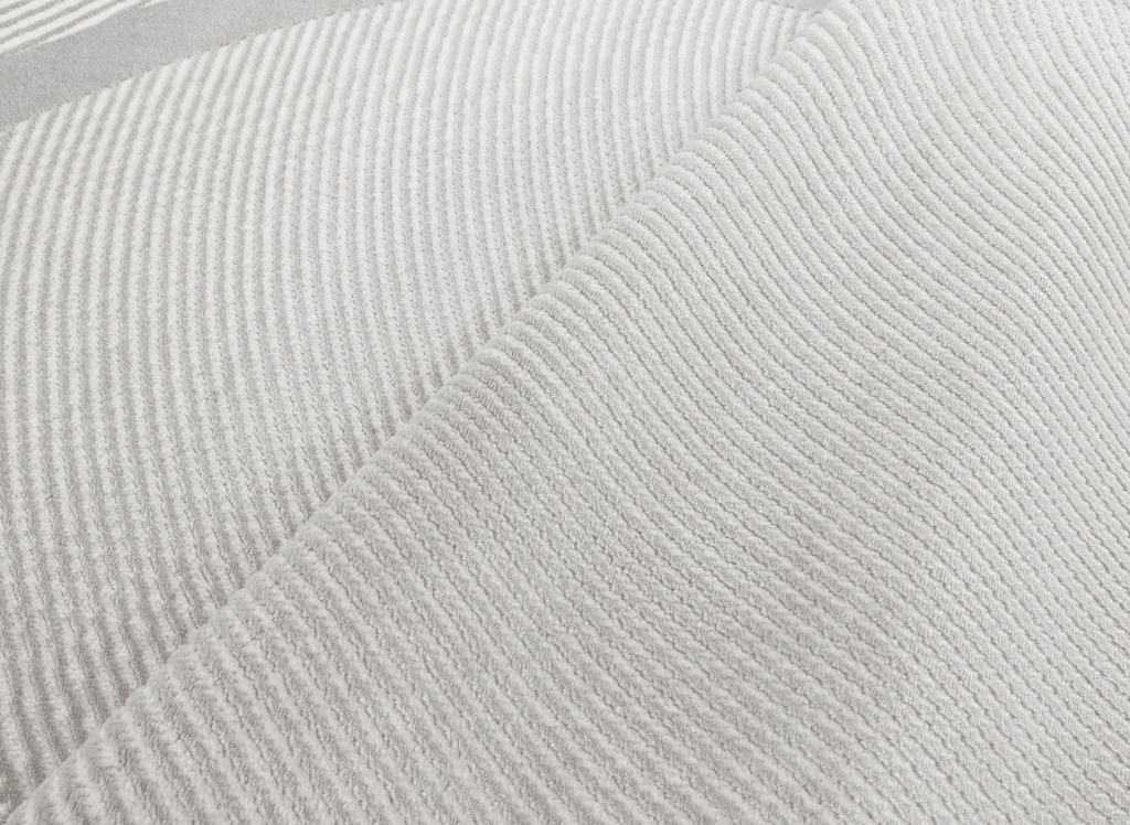 Tapis gris à motifs vague 200 x 290 cm KANSAS