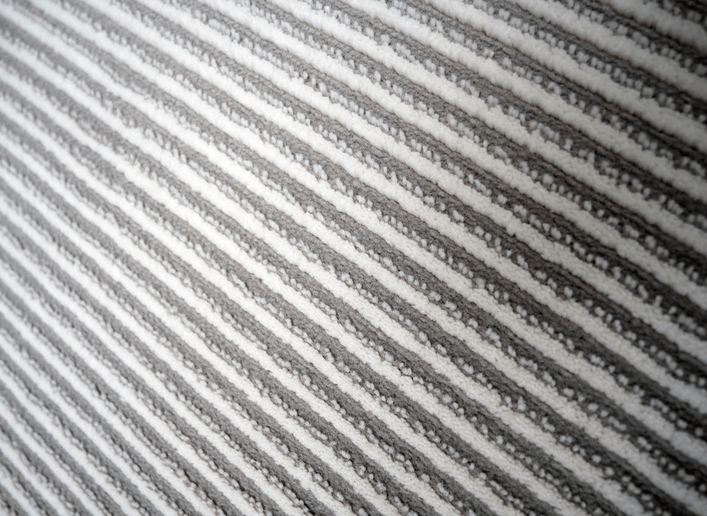 Tapis gris à rayures 160 x 230 cm CLEO