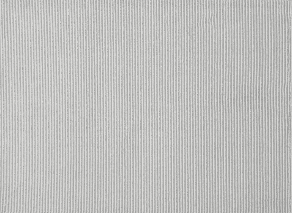 Tapis gris à rayures 200 x 290 cm CLEO