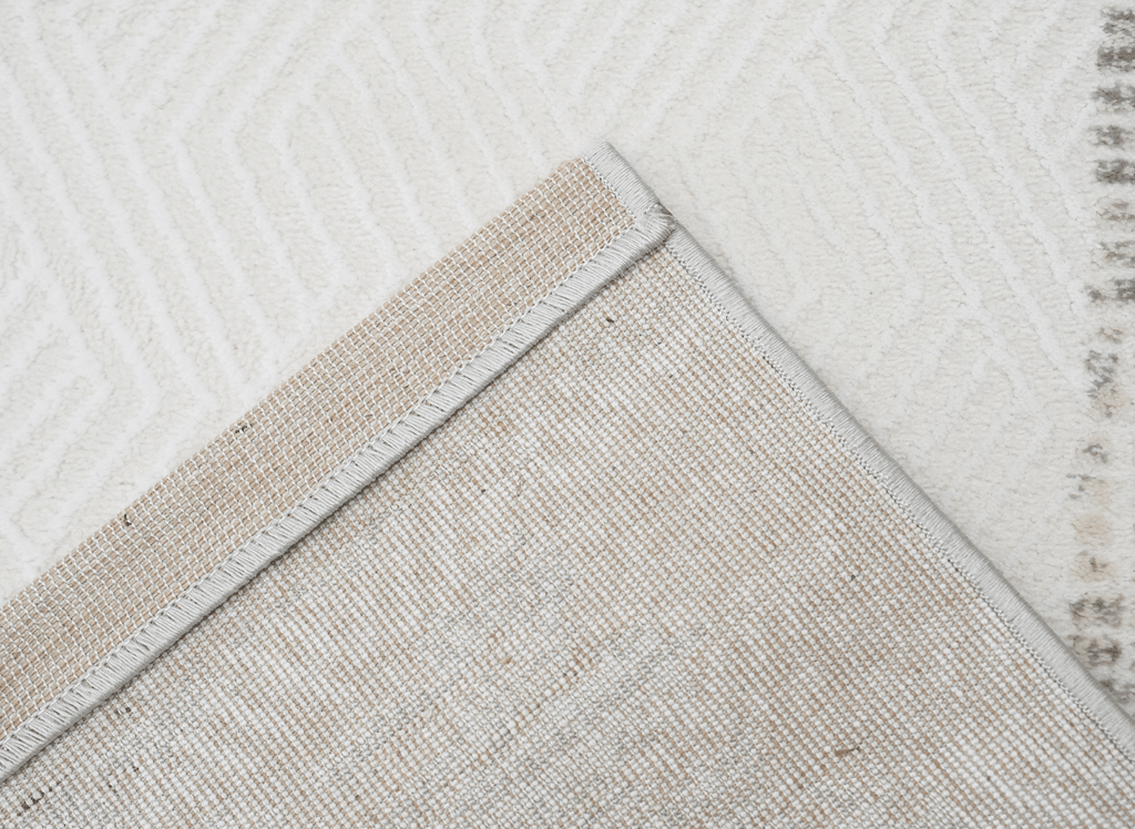 Tapis gris à tissu texturé 160 x 230 cm SOLIS