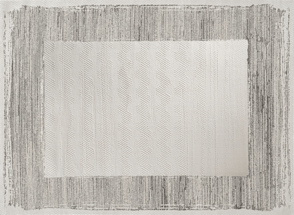 Tapis gris à tissu texturé 200 x 290 cm SOLIS