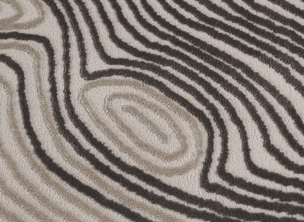Tapis gris et beige à motifs 200 x 290 cm LYAH