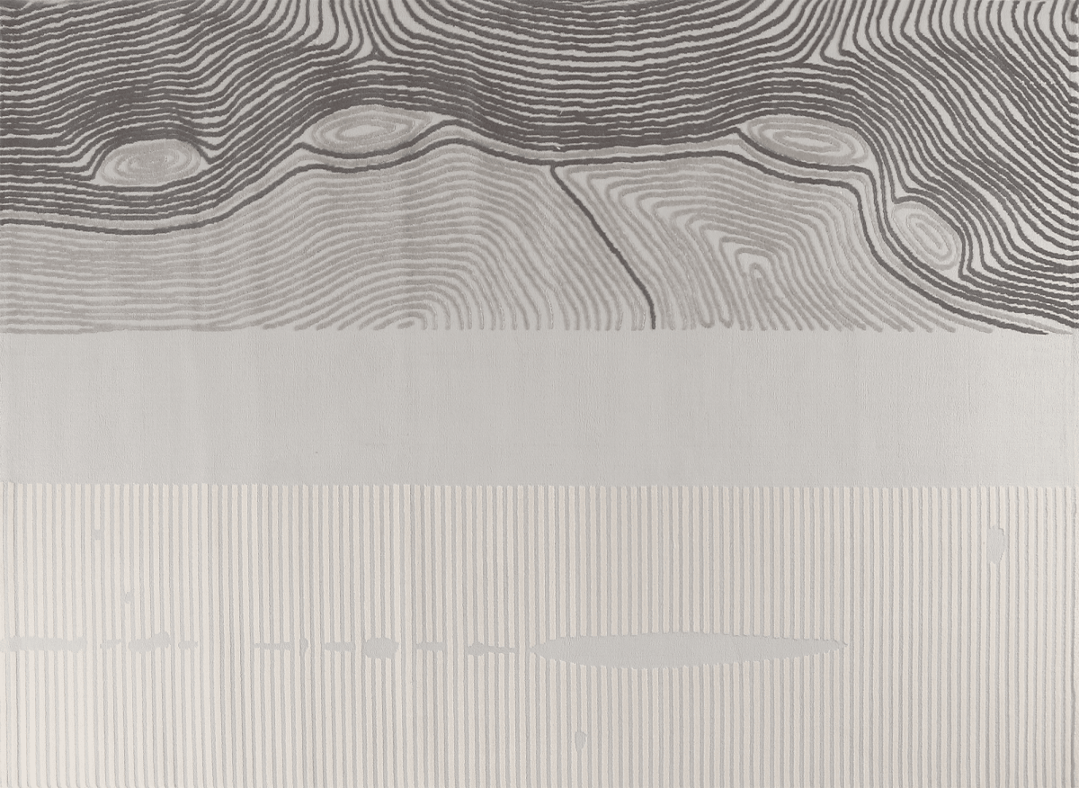 Tapis gris et beige à motifs 200 x 290 cm LYAH