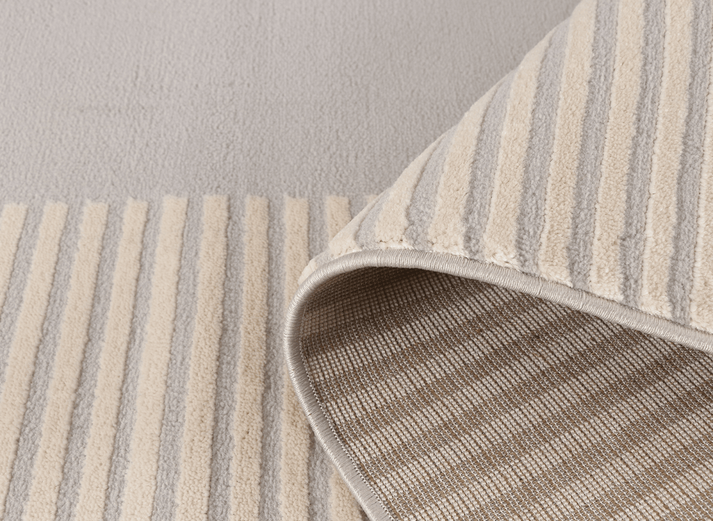 Tapis gris et beige à motifs 200 x 290 cm LYAH