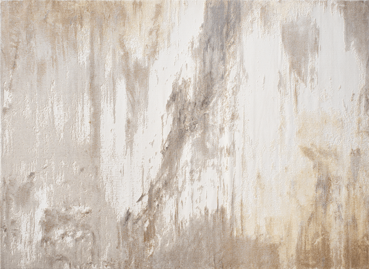 Tapis gris et beige à motifs 200 x 290 cm PISE