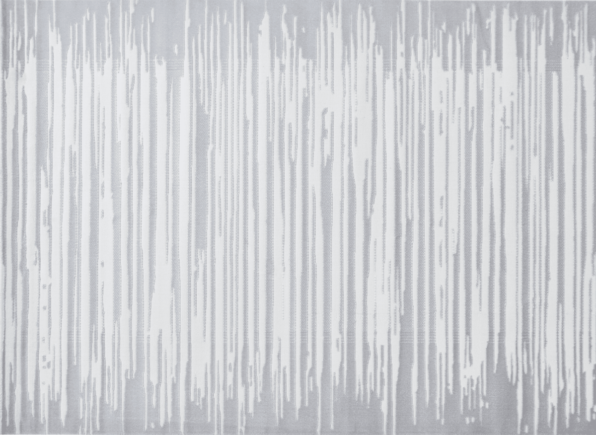 Tapis gris et blanc 160 x 230 cm FROST
