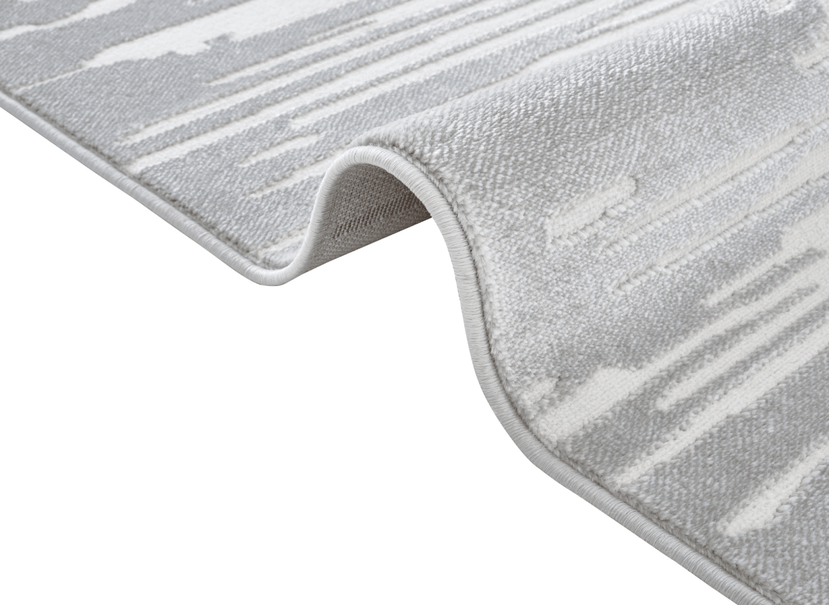 Tapis gris et blanc 200x 290 cm FROST