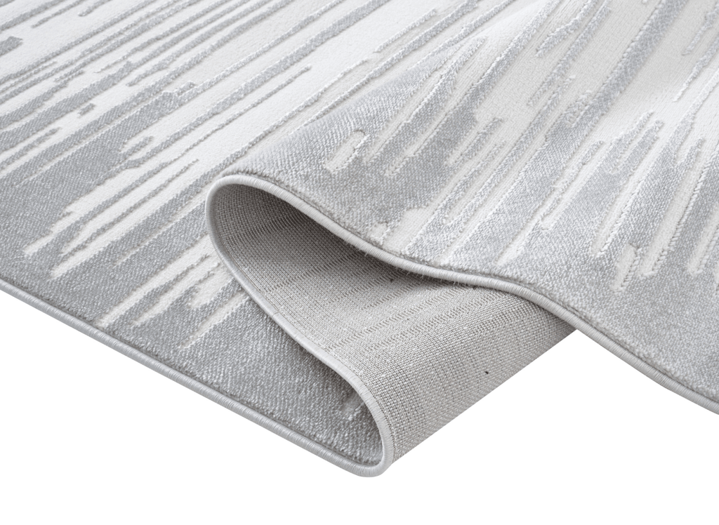 Tapis gris et blanc 200x 290 cm FROST