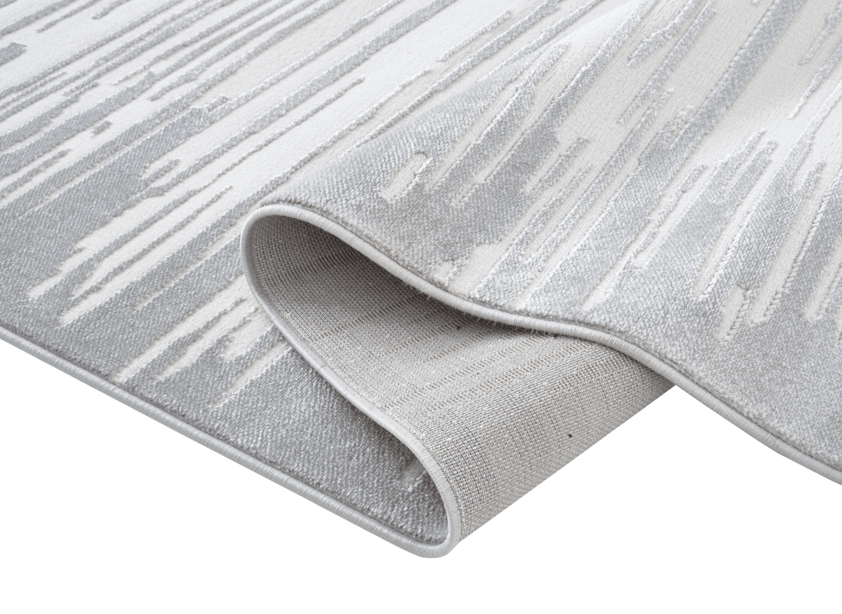Tapis gris et blanc 200x 290 cm FROST