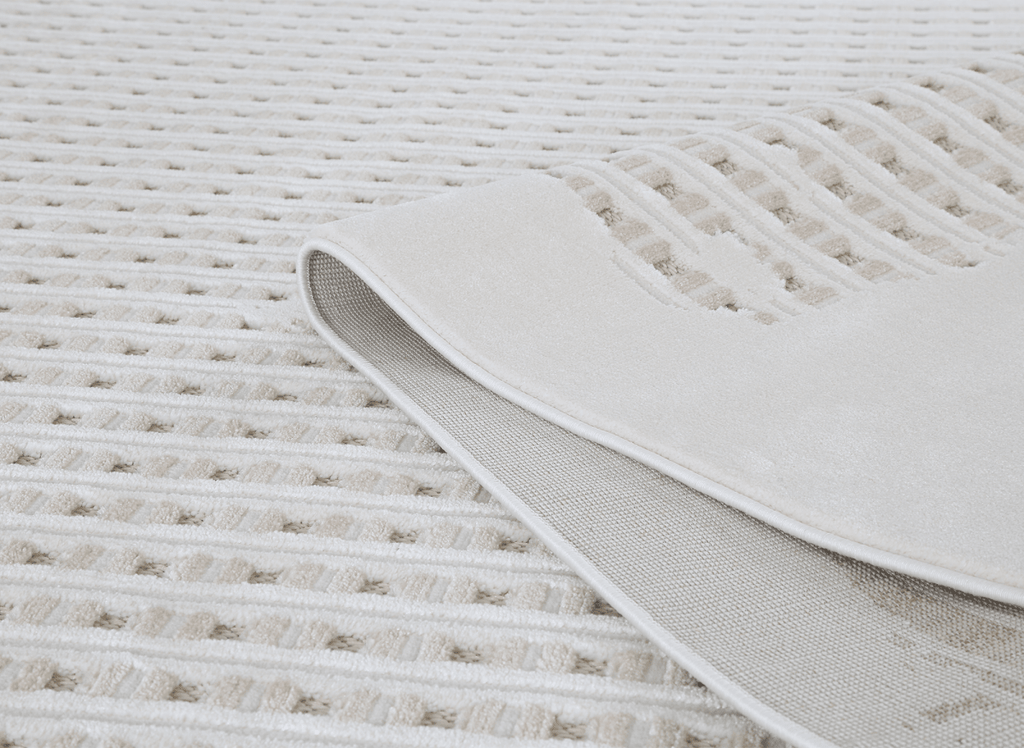Tapis gris et taupe à motifs graphique 160 x 230 cm SIRMA