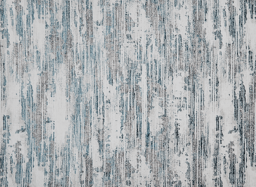 Tapis motif abstrait beige et bleu 160 x 230 cm AURORA