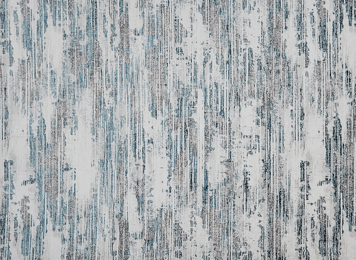 Tapis motif abstrait beige et bleu 160 x 230 cm AURORA