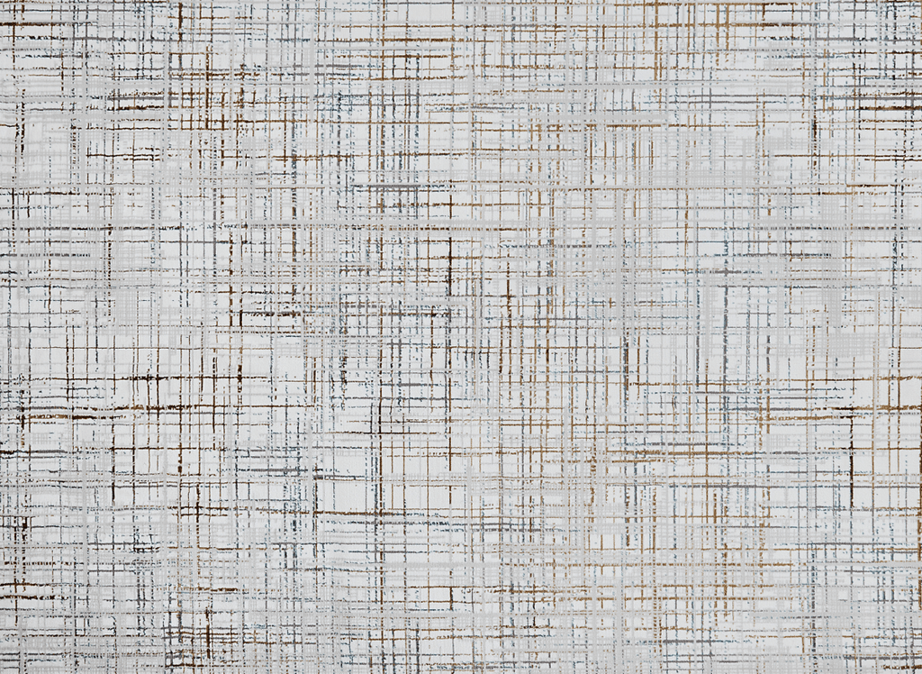 Tapis motif quadrillage beige et bleu 160 x 230 cm GRIND