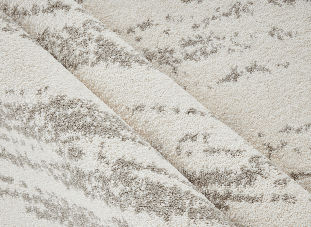 Tapis strié beige et gris 200 x 290 cm NOEA